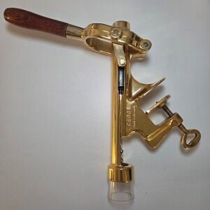 Cedon Stationary Countertop Wine Bottle Opener Gold Made in Germany